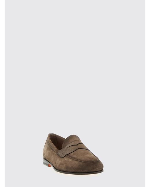 Santoni Multicolor Carlos Suede Loafers for men