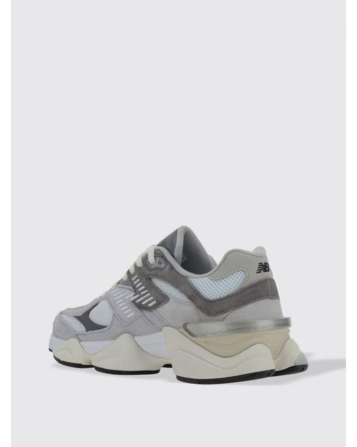 New Balance Gray 9060 Mesh And Suede Sneakers