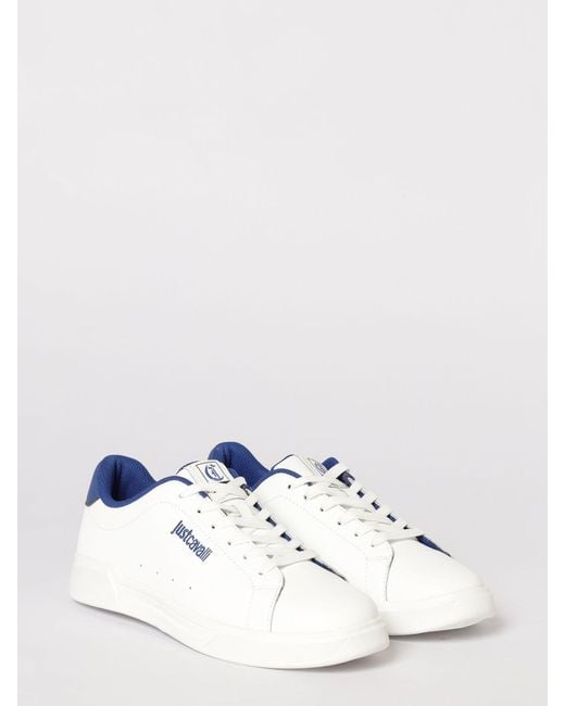 Just Cavalli Natural Leather Sneakers for men