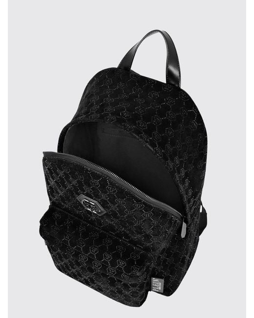 Philipp Plein Black Backpack for men