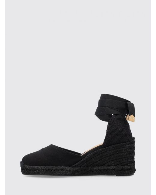 Castaner Black Carnia Wedges