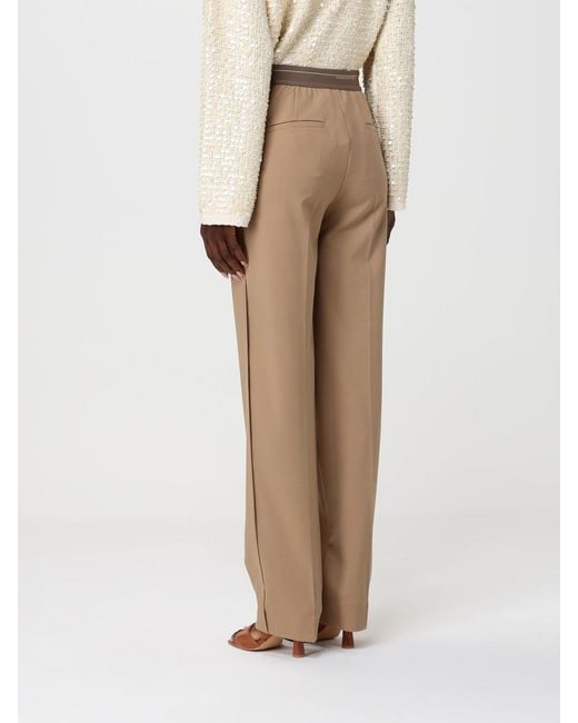 Semicouture Natural Virgin Wool Trousers