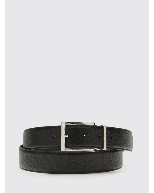 Ferragamo White Reversible Calf Leather Belt for men