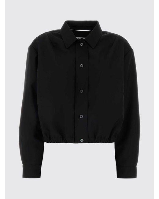 Jil Sander Black Virgin Wool Shirt