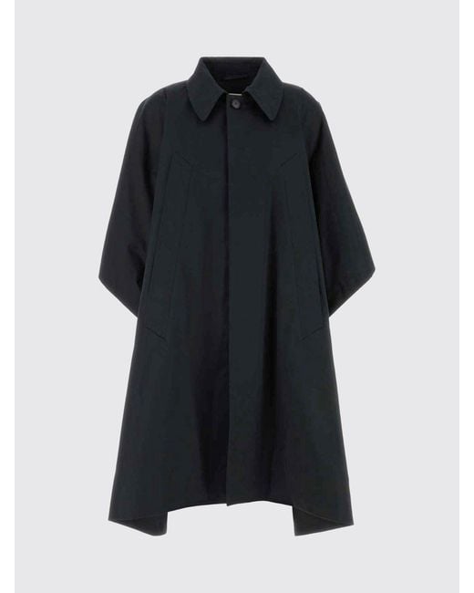 MM6 by Maison Margiela Black Cotton Cape