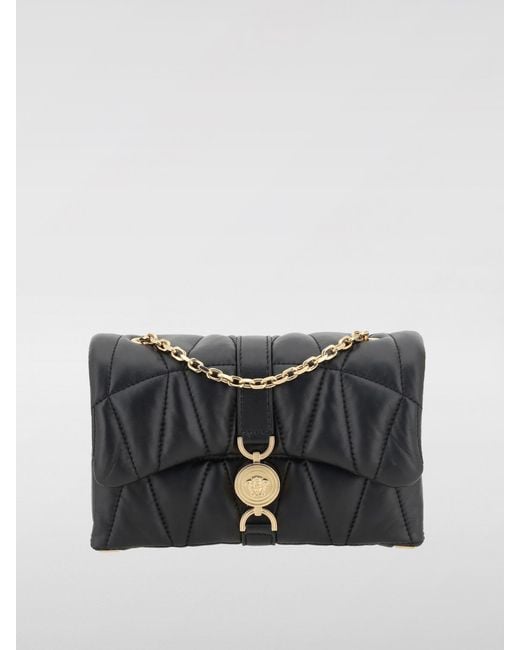 Versace Black Kleio Quilted Nappa Bag