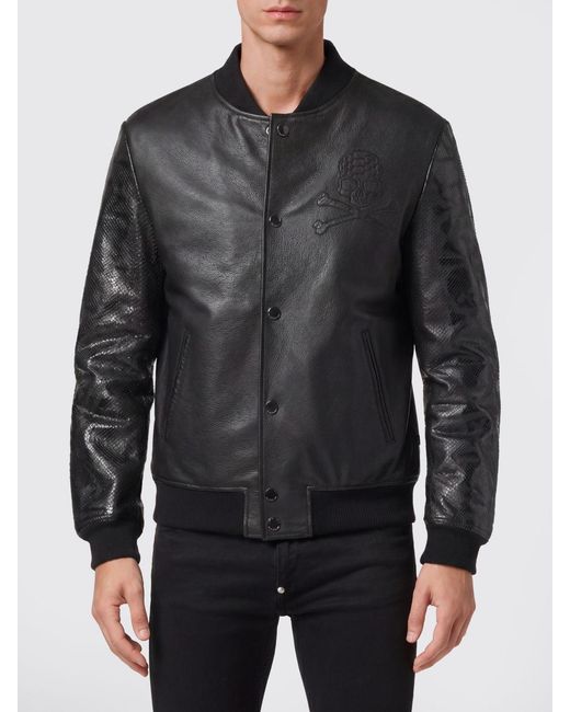 Philipp Plein Black Jacket for men