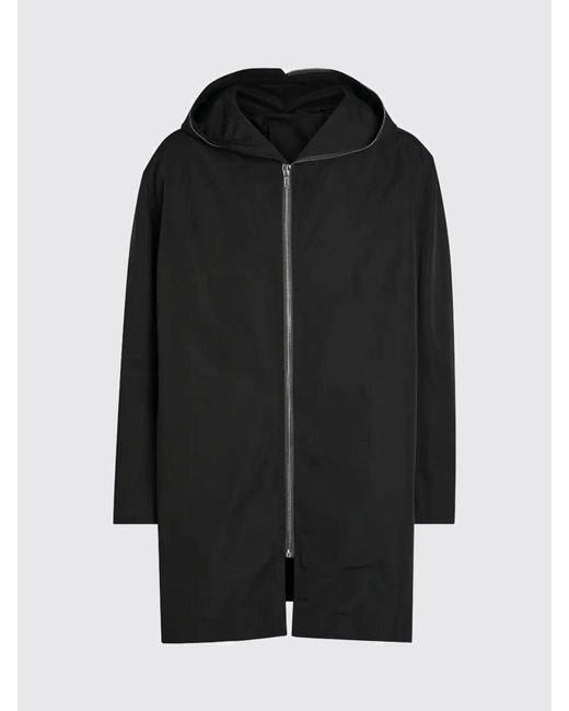 Rick Owens Black Nylon Hooded Jacket for men
