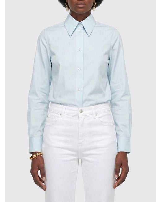 Camisa De Algodón Jil Sander de color Blue