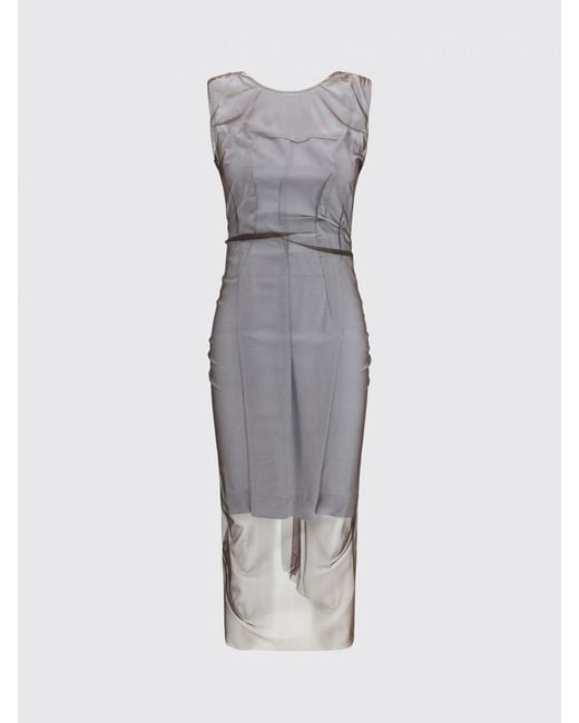 Maison Margiela Brown Jersey Midi Dress