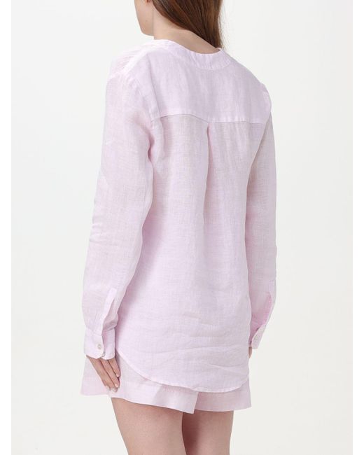 120% Lino Pink Shirt