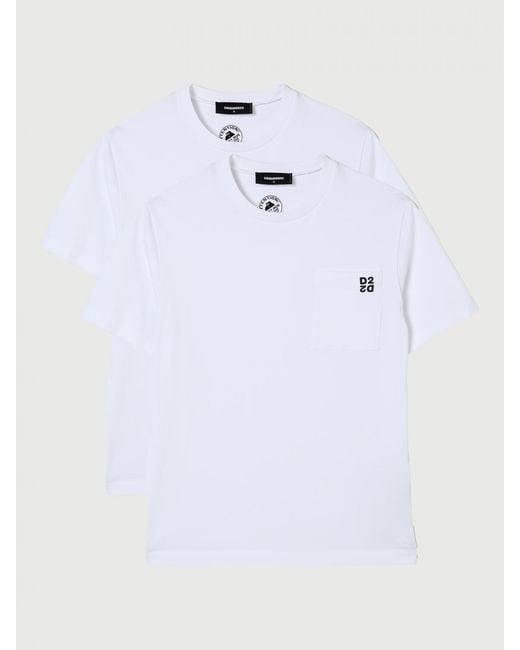 DSquared² White T-Shirt for men