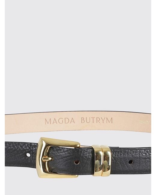 Magda Butrym Gray Natural Grain Leather Belt