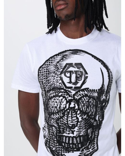 Camiseta Philipp Plein de hombre de color Blanco | Lyst