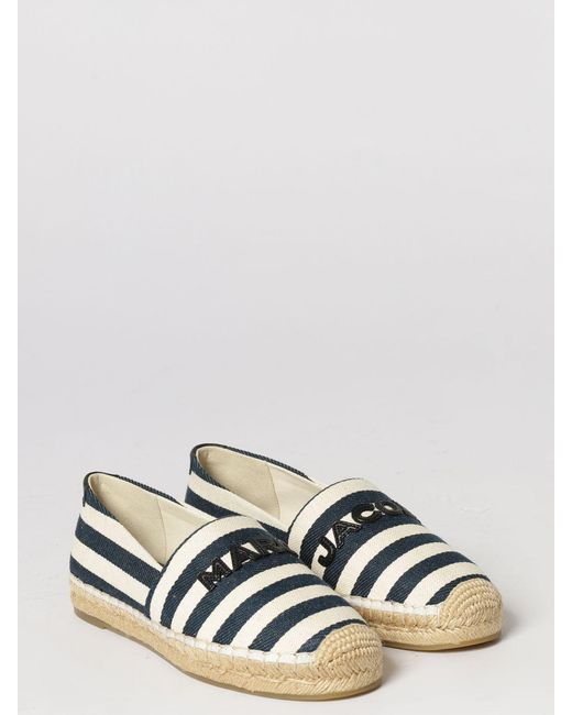 Marc Jacobs Blue Gestreifte Canvas-Espadrilles