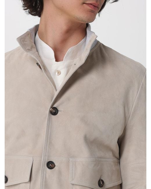 Eleventy Blue Vastarino Suede Bomber Jacket for men