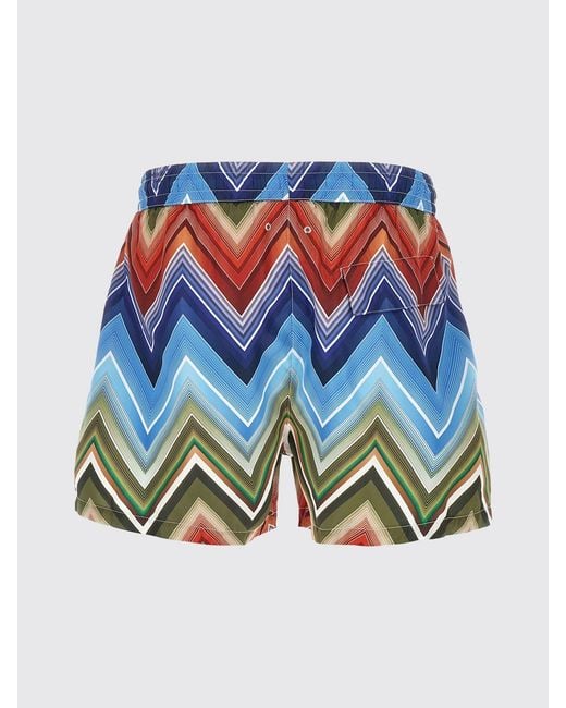 Missoni Blue Zig-Zag Swimsuit for men