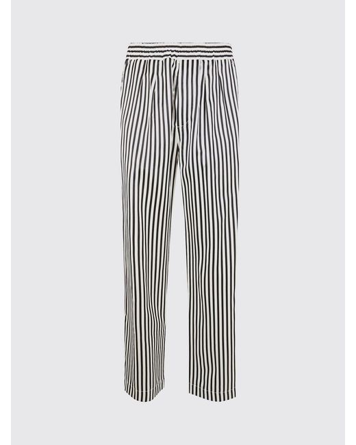 Tom Ford Black Striped Silk Wide Leg Trousers for men