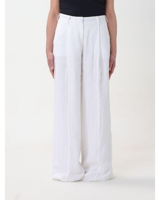 Pantalone in misto lino di N°21 in White