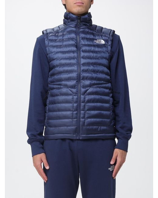 The North Face Blue Water-Repellent Quilted Padded Gilet for men