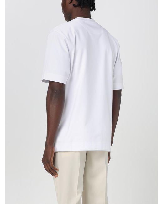 Fendi Casual Baumwoll T-Shirt Für Männer in White für Herren