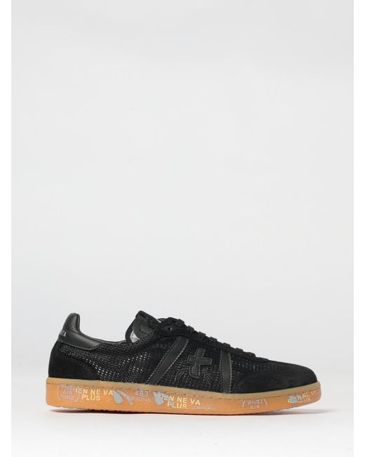 Premiata White Bonnie Suede Sneakers for men