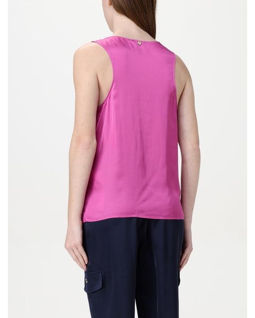Liu Jo Pink Silk Cami Top Relaxed Fit