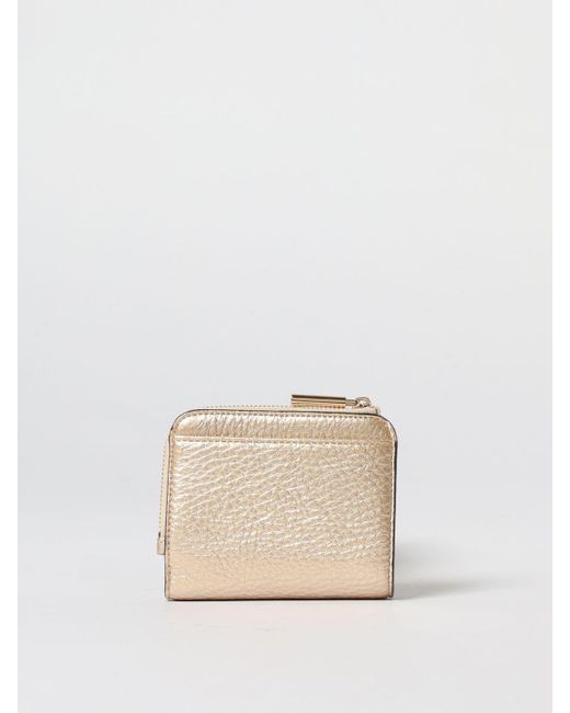 Liu Jo Natural Grained Leather Wallet With Logo