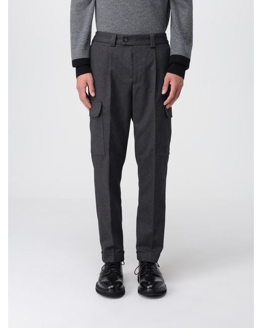 Paolo Pecora Black Trousers for men
