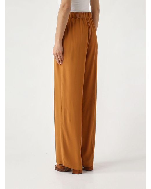 Maliparmi Brown Viscose Palazzo Trousers