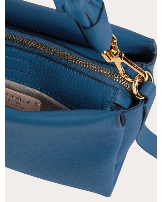 Coccinelle Blue Boheme Mini Leather Bag