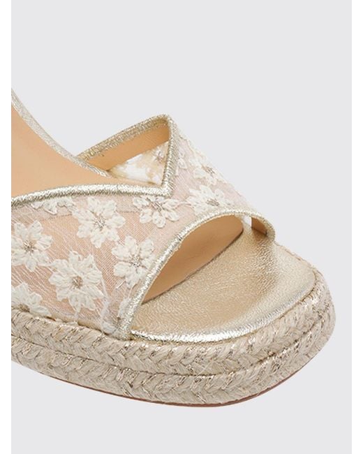 Castaner Natural High-Heeled Platform Sandals