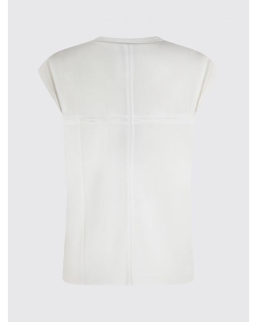 Thom Krom White Cotton Blend Sleeveless Top