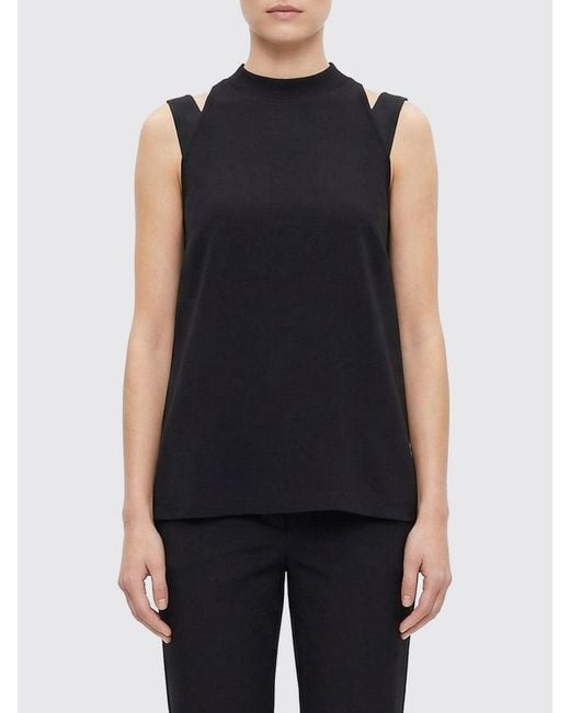 DARKPARK Blue Stretch Cotton Minimal Top