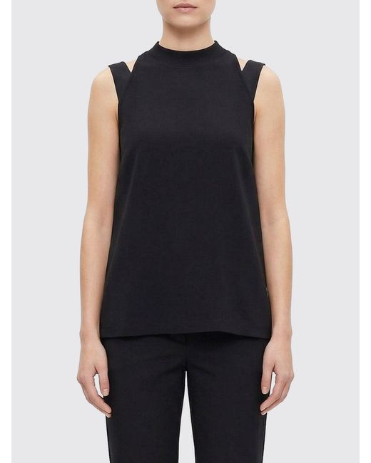 DARKPARK Blue Stretch Cotton Minimal Top