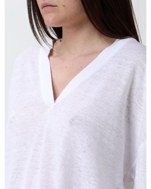 Kangra White Linen Knitwear