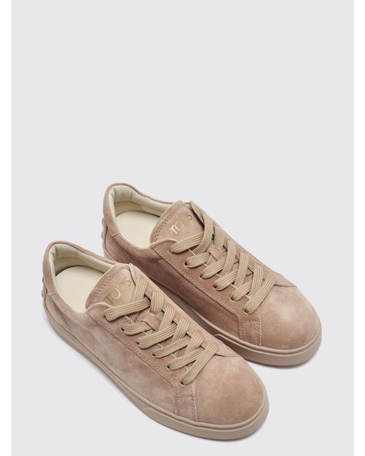 Tod's Natural Suede Sneakers