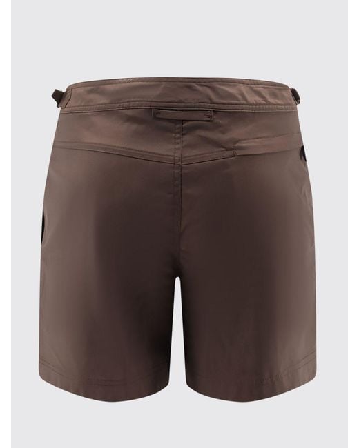 Tom Ford Gray Polyester Swimsuit for men