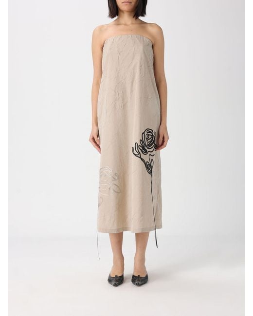 Liviana Conti Natural Midi Dress
