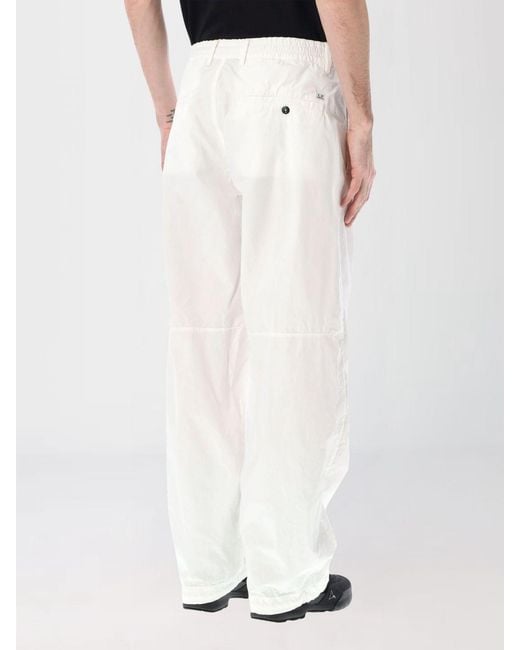 C P Company White Cargo Trousers for men