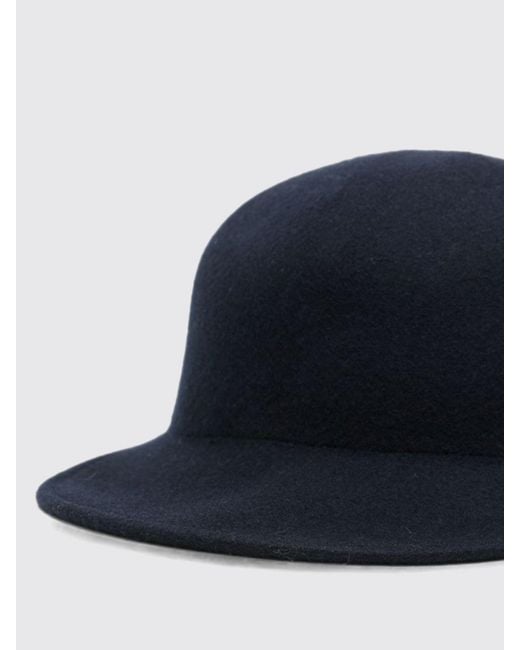 Fabiana Filippi Blue Pure Wool Baseball Cap With Adjustable Strap