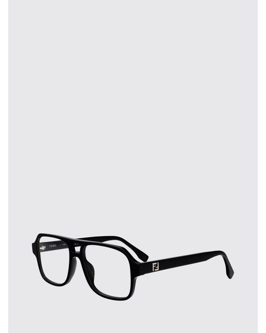 Fendi White Tortoiseshell Acetate Optical Glasses for men