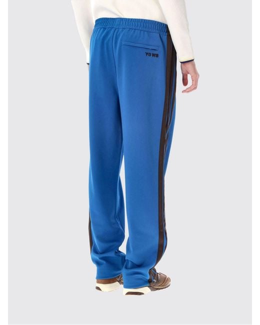 Y-3 Blue Recycled Technical Fabric Jogging Trousers With Elasticated Waist for men