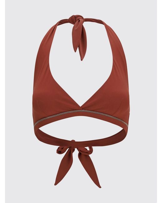 Brunello Cucinelli Red Swimsuit