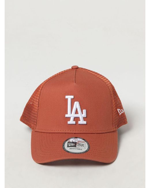 Cappello Los Angeles Dodgers in cotone e nylon a rete di KTZ in Red da Uomo