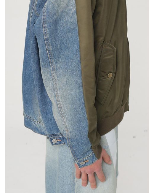 MM6 by Maison Margiela Green Nylon Bomber Jacket for men