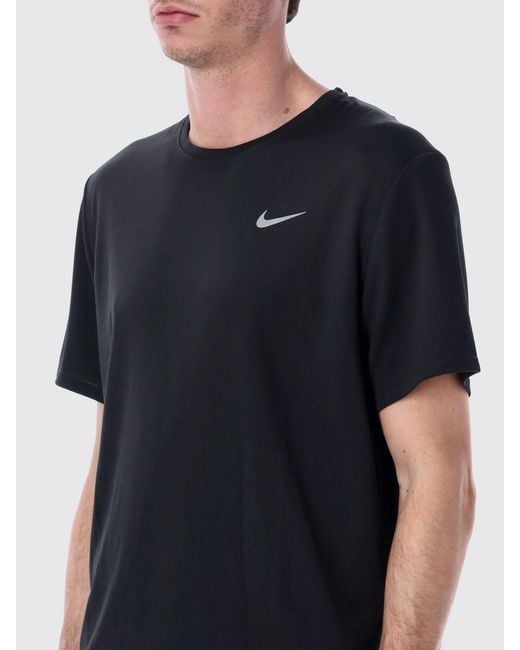 Nike Blue Polyester T-Shirt With Logo for men