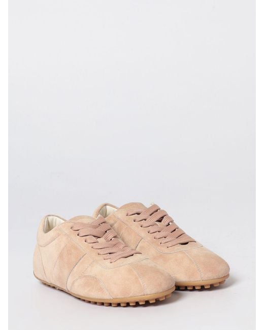 Tod's Pink Suede Sneakers