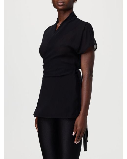 Rick Owens Black Silk Blouse