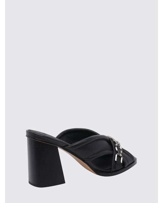 Pinko Black Lara Leather Mules